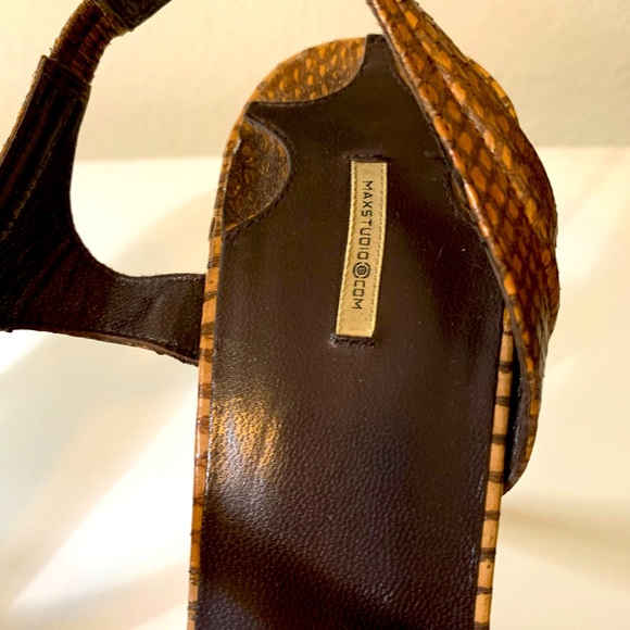 Max Studio Python Slingback Heels 🤎 *Limited Edition*